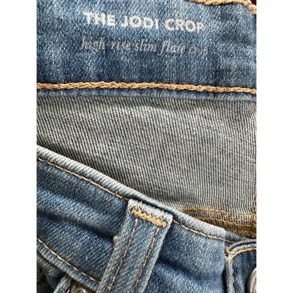 Adriano Goldschmied AG Distressed Jodi High Rise Slim Flare Crop Jeans 29 - Picture 6 of 8